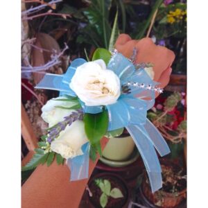 Turquoise Sash Corsage