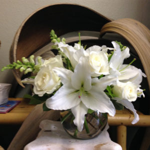 Peach & Lily Vase