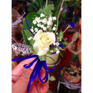 Indigo Boutonniere