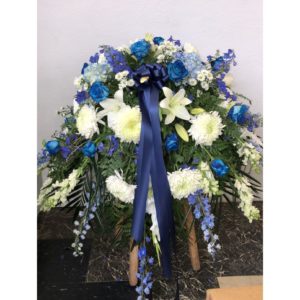 Blue Moon Casket Spray