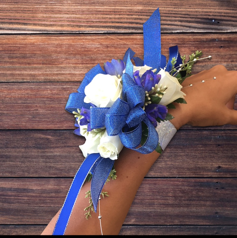 Blue Midnight Corsage